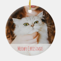 Cute Cat Lover Winter Meowy Kerstmis