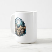  Cute Cat Lover's Celestial Coffee Cup Koffiemok (Voorkant links)