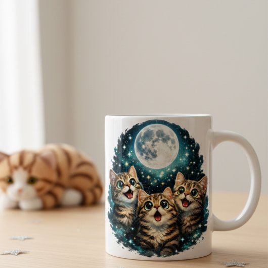  Cute Cat Lover's Celestial Coffee Cup Koffiemok