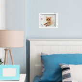 Cute Cat Lovers Personalized Pet Photo Folie Afdrukken (Insitu (Slaapkamer))
