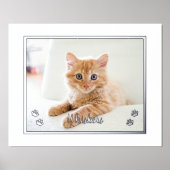 Cute Cat Lovers Personalized Pet Photo Folie Afdrukken (Voorkant)