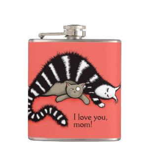 Cute Cat Ma Love Family Heupfles