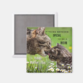 Cute Cat Ma Moederdag Magnet (Voorkant / Achterkant)