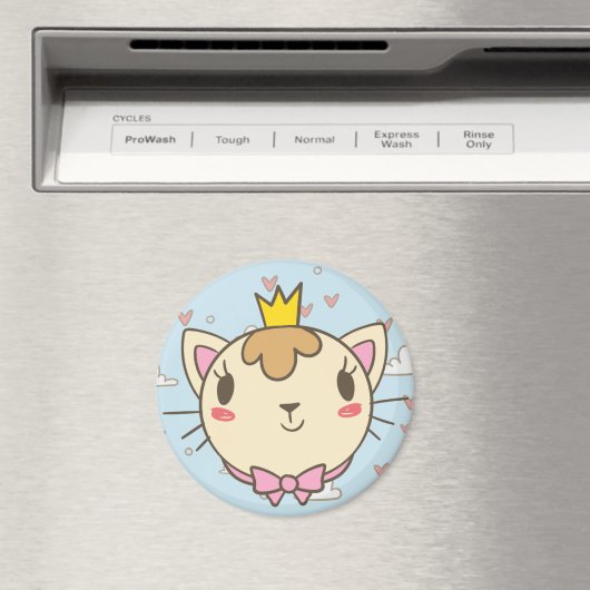 Cute Cat Magneet (Insitu (Vaatwasser))