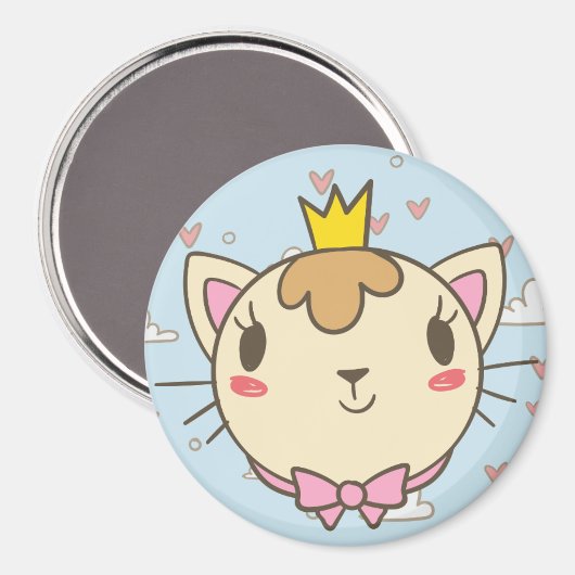 Cute Cat Magneet (Voorkant / Achterkant)