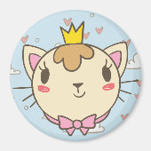 Cute Cat Magneet (Voorkant)