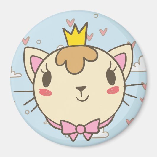 Cute Cat Magneet (Voorkant)