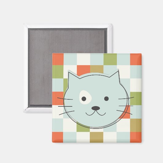 Cute Cat Magneet (Voorkant / Achterkant)