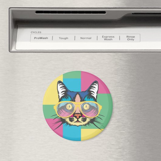 Cute Cat Magneet (Insitu (Vaatwasser))