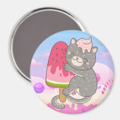 Cute Cat Magneet (Voorkant / Achterkant)