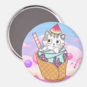 Cute Cat Magneet (Voorkant / Achterkant)