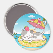 Cute Cat Magnet (Voorkant / Achterkant)