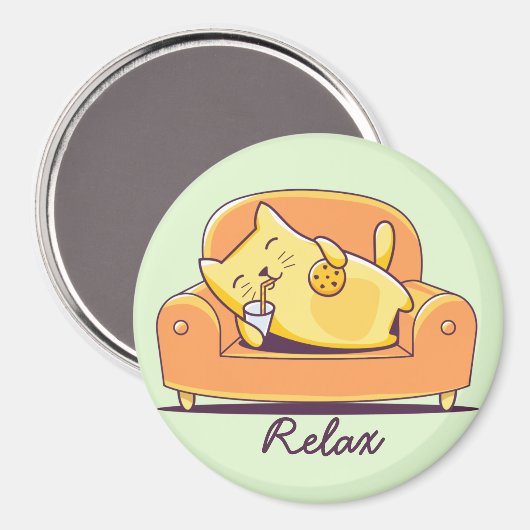 Cute Cat Magnet (Voorkant / Achterkant)