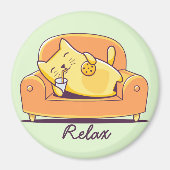 Cute Cat Magnet (Voorkant)