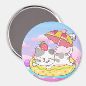 Cute Cat Magnet (Voorkant / Achterkant)