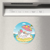 Cute Cat Magnet (Insitu (Vaatwasser))