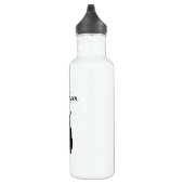 Cute Cat mam Winking Black Kat Cartoon Waterfles (Rechts)