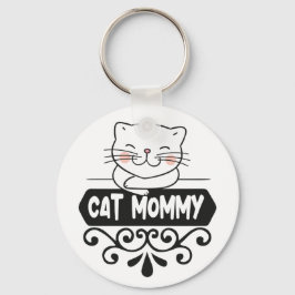 Cute Cat mama dierenvriend Sleutelhanger