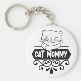 Cute Cat mama dierenvriend Sleutelhanger