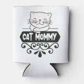 Cute Cat mama dierenvrienden Blikjeskoeler (Voorkant)