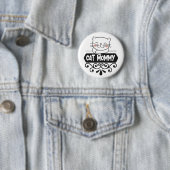 Cute Cat mama dierenvrienden Ronde Button 5,7 Cm (In situ)