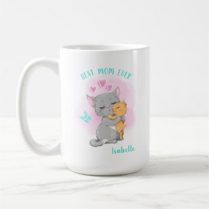Cute cat mama mok, moederdag cadeau, beste moeder  koffiemok
