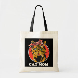Cute Cat mama Retro Cat Lovers Moederdag  Tote Bag