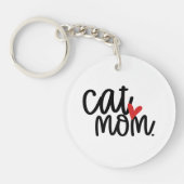 Cute Cat mama Sleutelhanger (Voorkant)