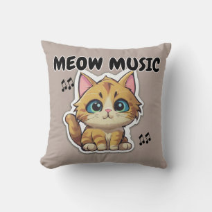 Cute Cat Meow Cat Kussen