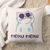 cute cat meow meow pillow kussen (Deken)