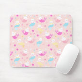 Cute Cat Mermaid Pattern Muismat (Met muis)
