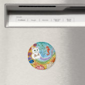 Cute Cat Mermaid Seahorse Underwater magnet (Insitu (Vaatwasser))