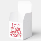 Cute Cat Merry Xmas Favor Box Bedankdoosjes (Geopend)