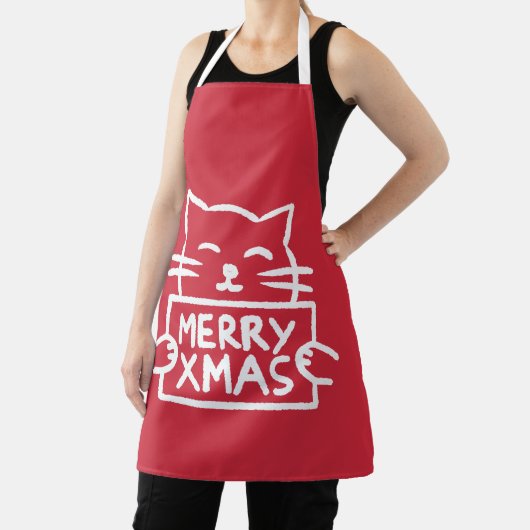 Cute Cat Merry Xmas Schort (Insitu)