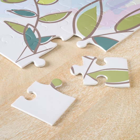 Cute Cat met ballon Legpuzzel (Zijkant)