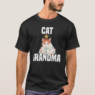 Cute cat met flauwte kattenoma t-shirt