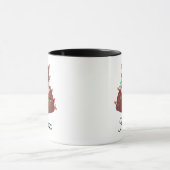 Cute cat met kerstmis mok (Midden)