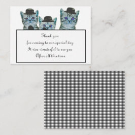 Cute Cat met Pet Hartelijk dank Notitiekaartje