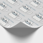 Cute Cat met Prize Fish Cadeaupapier (Hoek)