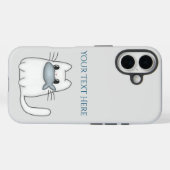 Cute Cat met Prize Fish Case-Mate iPhone Case (Achterkant (horizontaal))