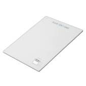 Cute Cat met Prize Fish Notitieblok (Schuin)