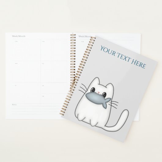 Cute Cat met Prize Fish Planner (Display)