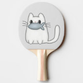 Cute Cat met Prize Fish Tafeltennisbatje (Achterkant)