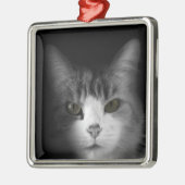 Cute Cat Metalen Ornament (Links)