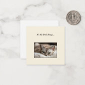 Cute Cat Mini Bedankt voor je briefkaart (Voorkant / Achterkant in situ)