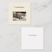 Cute Cat Mini Bedankt voor je briefkaart (Voorkant / Achterkant)