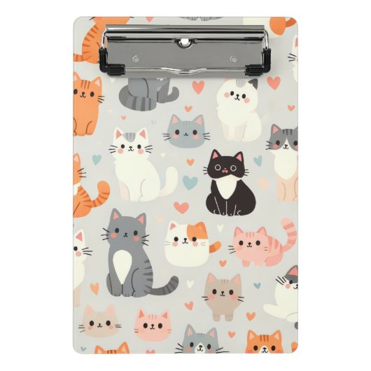 Cute Cat Mini Klembord (Voorkant)