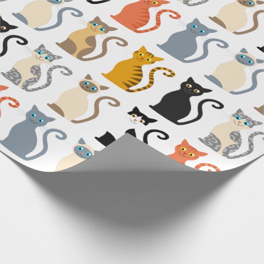 Cute Cat Mix Cadeaupapier (Hoek)