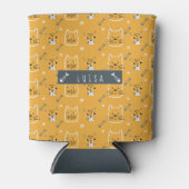 Cute Cat Modern Patroon Blikjeskoeler (Voorkant)