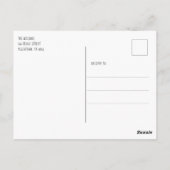 Cute Cat Modern Patroon Briefkaart (Achterkant)